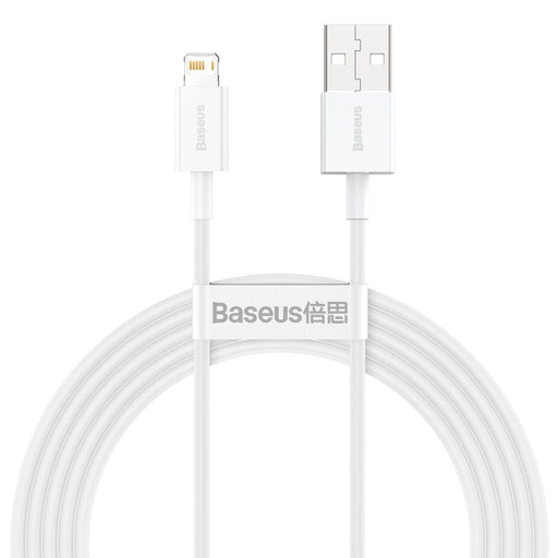 Кабел Baseus Superior Series USB към Lightning 2.4A 2m бял