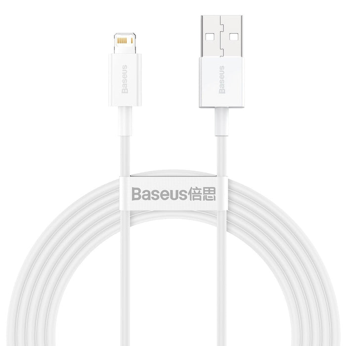 Кабел Baseus Superior Series USB към Lightning 2.4A 2m бял
