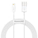 Кабел Baseus Superior Series USB към Lightning 2.4A 2m бял