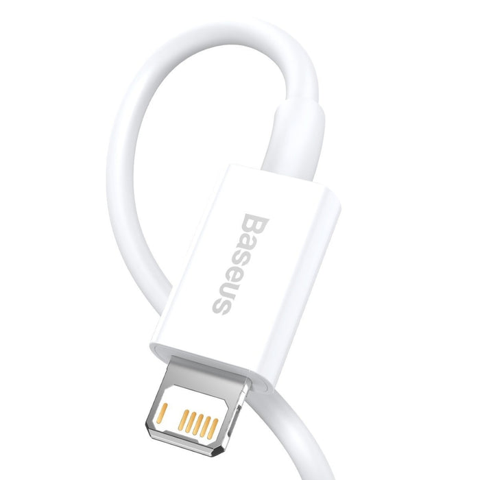 Кабел Baseus Superior Series USB към Lightning 2.4A 1.5m бял