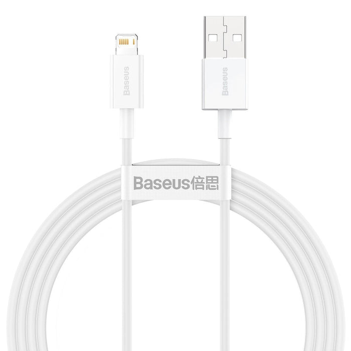 Кабел Baseus Superior Series USB към Lightning 2.4A 1.5m бял