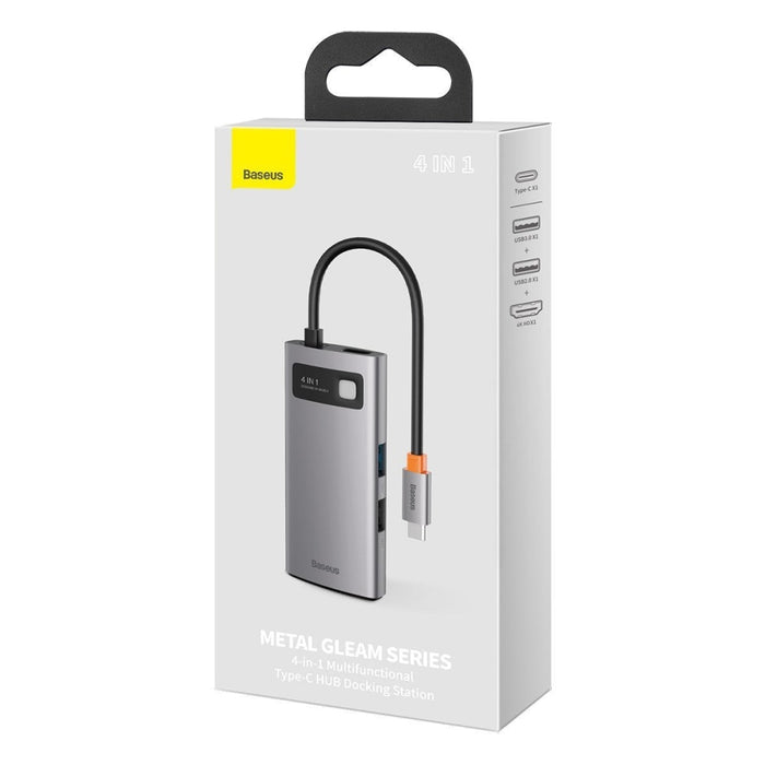Хъб 4в1 Baseus Metal Gleam Series USB - C към USB