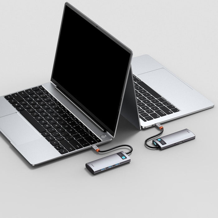 Хъб 5в1 Baseus Metal Gleam Series USB - C към 3x USB