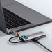 Хъб 5в1 Baseus Metal Gleam Series USB - C към 3x USB