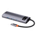 Хъб 5в1 Baseus Metal Gleam Series USB - C към 3x USB