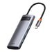 Хъб 5в1 Baseus Metal Gleam Series USB - C към 3x USB