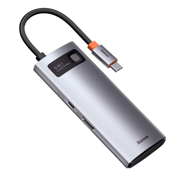 Хъб 5в1 Baseus Metal Gleam Series USB - C към 3x USB