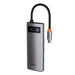 Хъб 5в1 Baseus Metal Gleam Series USB - C към 3x USB