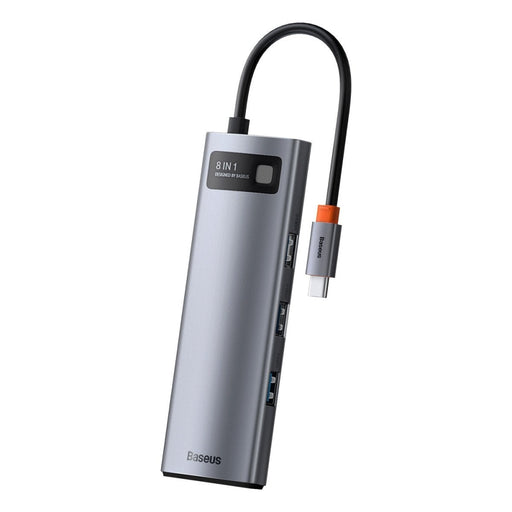 Хъб 8в1 Baseus Metal Gleam Series USB - C към 3x USB