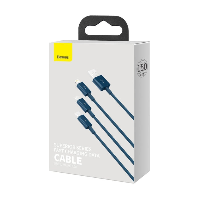 USB кабел 3в1 Baseus Superior Series към micro