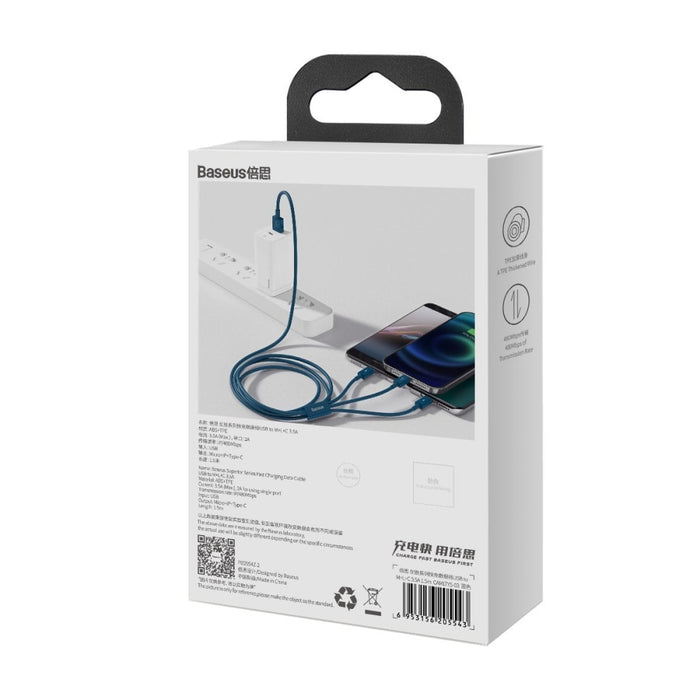 USB кабел 3в1 Baseus Superior Series към micro