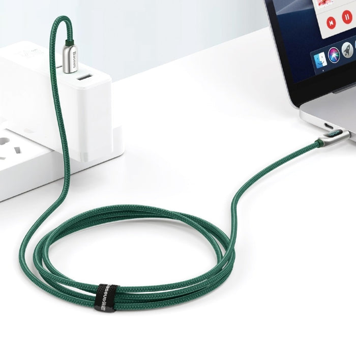 Кабел за дисплей Baseus USB - C към Type - C 100W 1m зелен