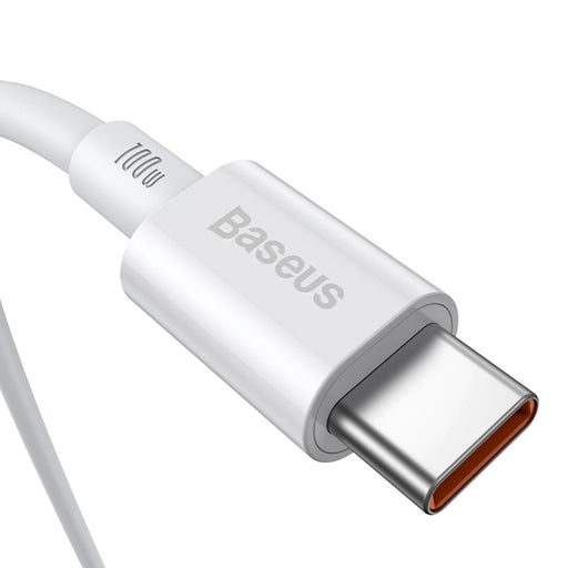 Кабел Baseus Superior Series USB - C към 100W 1m бял