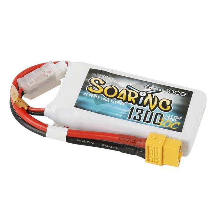 Батерия Gens Ace Soaring 1300mAh 7.4V 30C 2S1P XT60