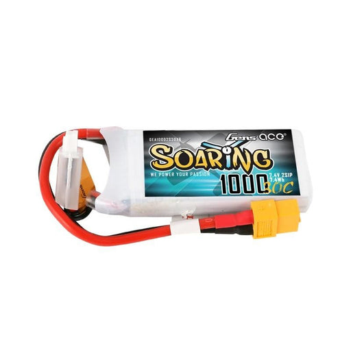 Батерия Gens Ace Soaring 1000mAh 7.4V 30C 2S1P XT60