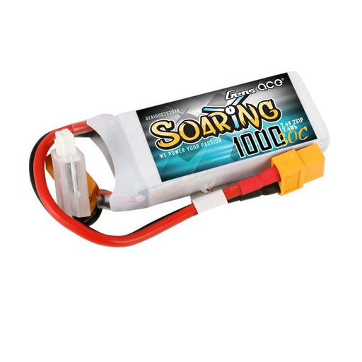 Батерия Gens Ace Soaring 1000mAh 7.4V 30C 2S1P XT60