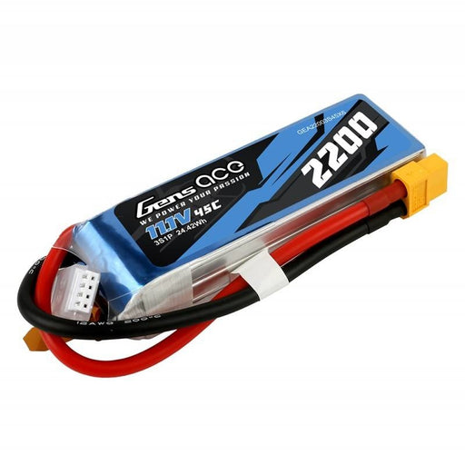 Батерия Gens Ace 2200mAh 11.1V 45C 3S1P XT60