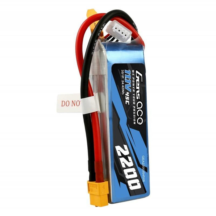 Батерия Gens Ace 2200mAh 11.1V 45C 3S1P XT60