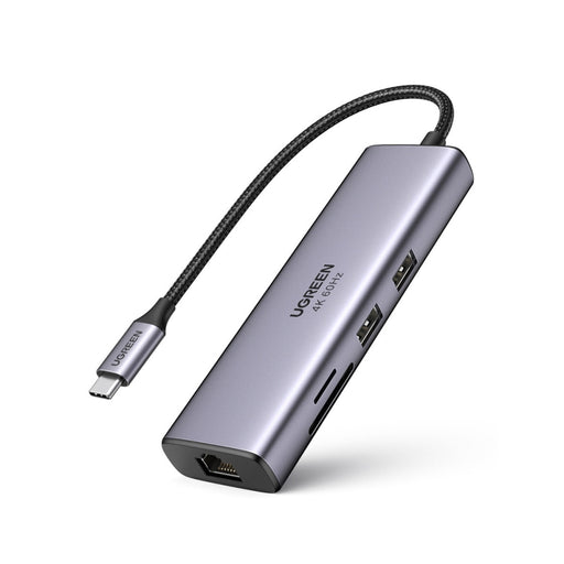 UGREEN CM512 Адаптер 6в1 USB - C към 2x USB HDMI