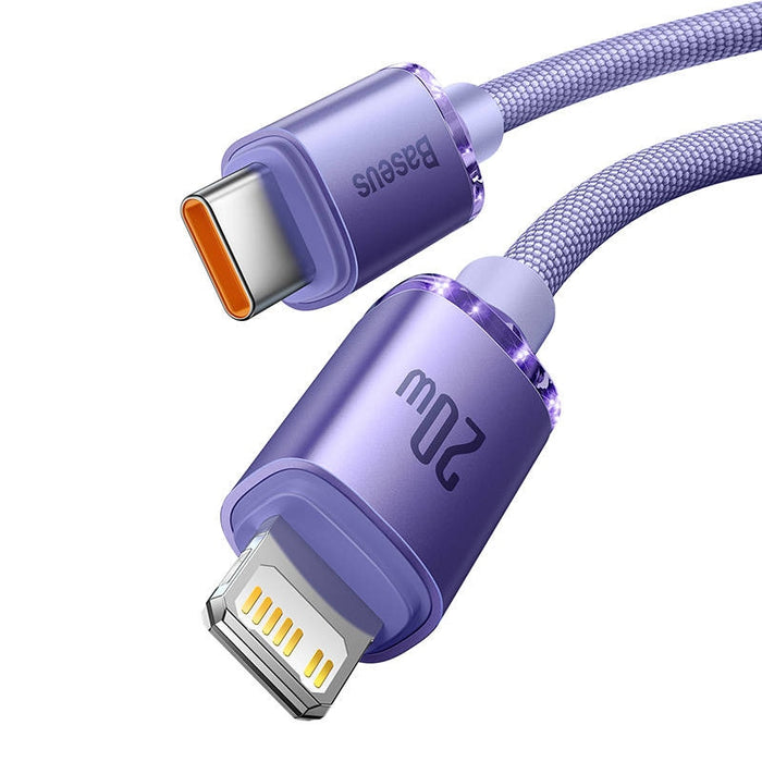 Кабел Baseus Crystal Shine USB - C към Lightning