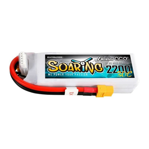 Батерия GensAce Soaring LiPo 2200mAh 14.8V 30C 4S1P