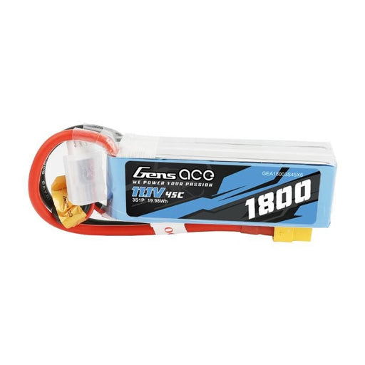 Батерия GensAce LiPo 1800mAh 11.1V 45C 3S1P XT60