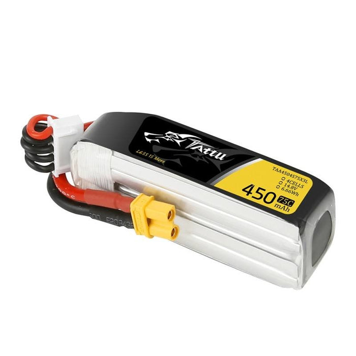 Батерия Tattu 450mAh 14,8V 75C 4S1P Long