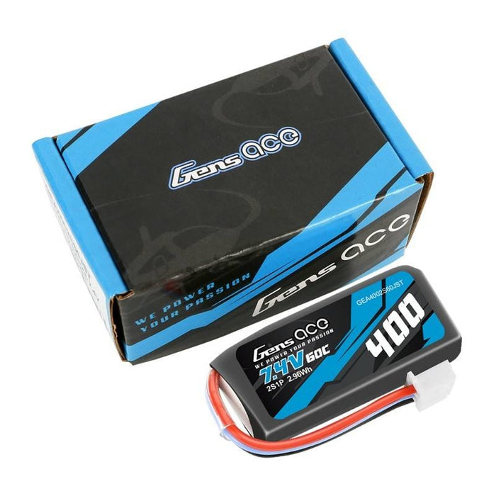 Батерия Gens Ace 400mAh 7.4V 60C 2S1P JST