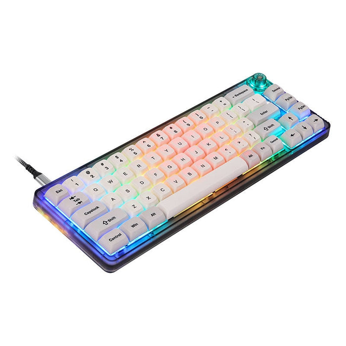 Механична гейминг клавиатура Motospeed CK69 RGB бяла