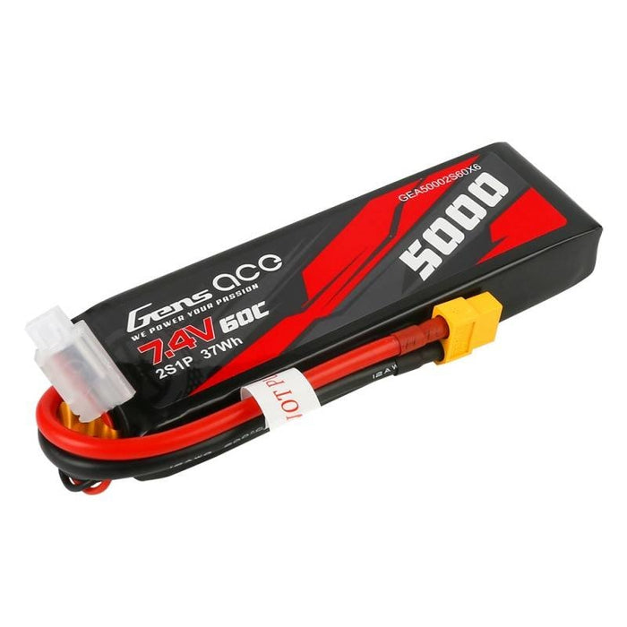 Батерия Gens Ace 5000mAh 7,4V 50C 2S1P XT60 Material Case