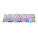 Механична гейминг клавиатура Motospeed K87S RGB бяла