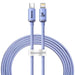 Кабел Baseus Crystal USB - C към Lightning 20W PD