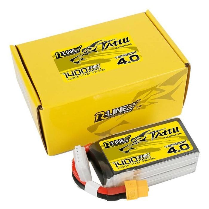 Батерия Tattu R - Line 4.0 1400mAh 14.8V 130C 4S1P XT60