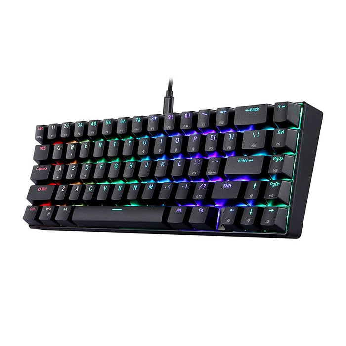 Механична гейминг клавиатура Motospeed CK67 RGB черна