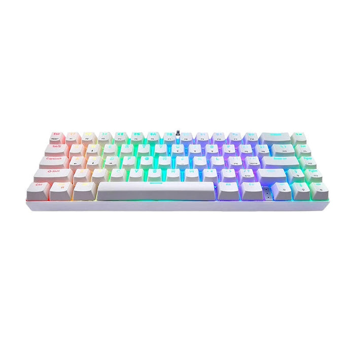 Механична гейминг клавиатура Motospeed CK67 RGB бяла