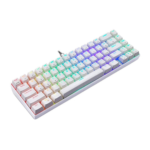 Механична гейминг клавиатура Motospeed CK67 RGB бяла