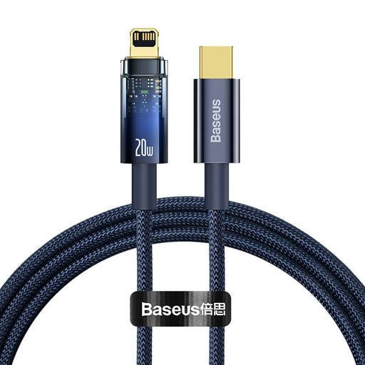 Кабел Baseus Explorer USB - C към Lightning 20W 1m син