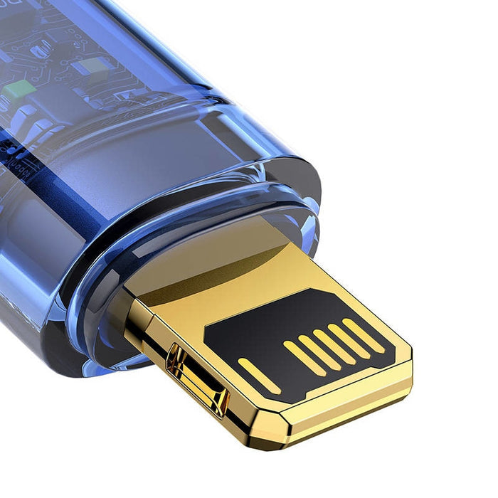 Кабел Baseus Explorer USB към Lightning 2.4A 2m син