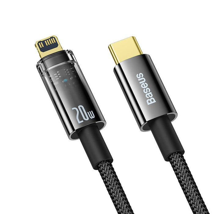 Кабел Baseus Explorer USB - C към Lightning 20W 1m черен