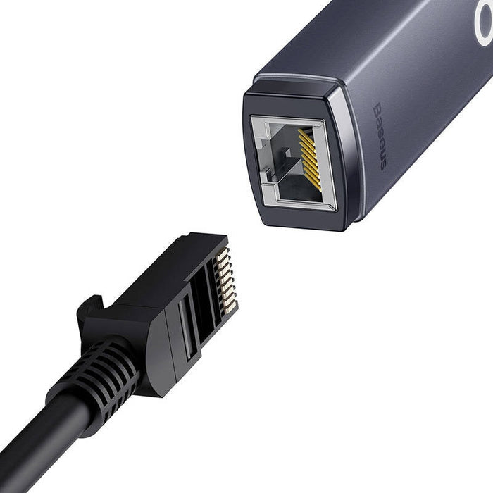 Мрежов адаптер Baseus Lite USB към RJ45 100Mbps сив