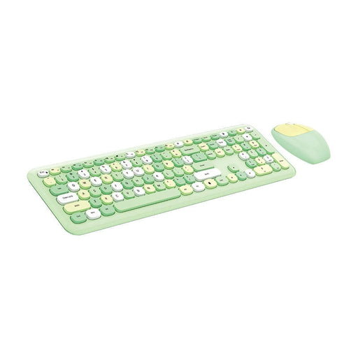 Безжичен комплект клавиатура + мишка MOFII 666 2.4G (зелен)
