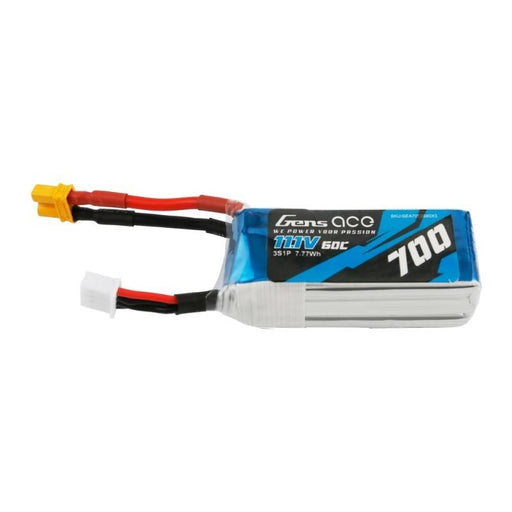 Батерия GensAce 700mAh 11.1V 60C 3S1P XT30