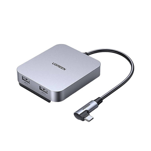 UGREEN 60377 USB - C хъб адаптер 5в1 3x USB SD/TF (сив)