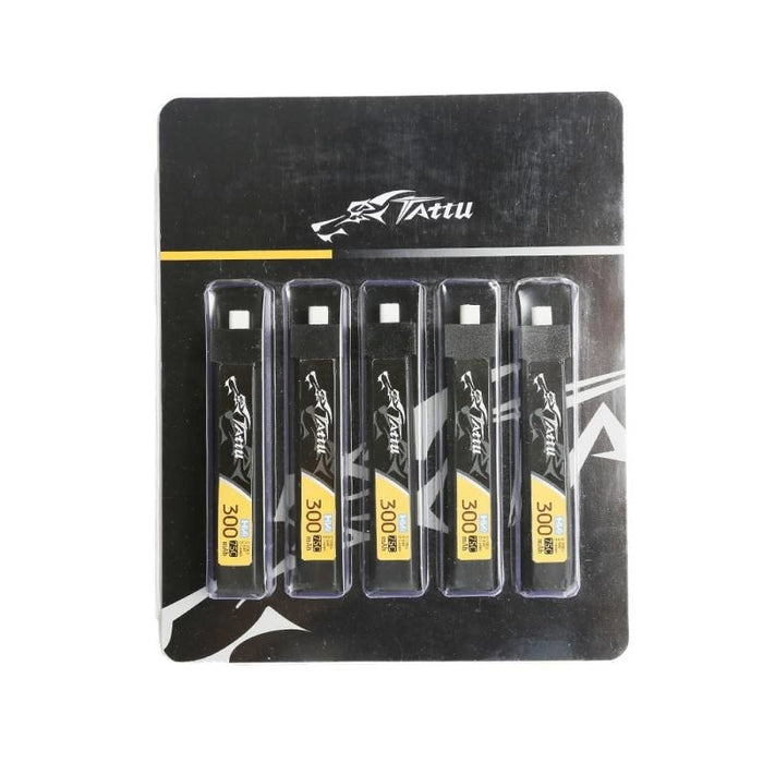 Батерия Tattu LiPo 300mAh 3.8V 75C 1S1P HV BT2.0.5 (5бр)