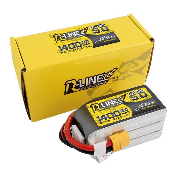 Батерия Tattu R - Line 5.0 1400mAh 22.2V 150C 6S1P XT60