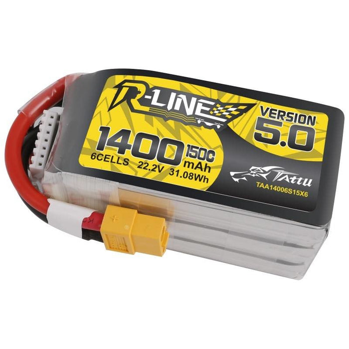 Батерия Tattu R - Line 5.0 1400mAh 22.2V 150C 6S1P XT60