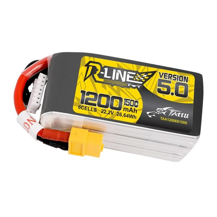 Батерия Tattu R - Line 5.0 1200mAh 22.2V 150C 6S1P XT60