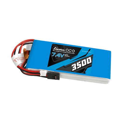 Батерия LiPo Gens Ace 3500mAh 7,4V 1C 2S1P RX/TX нова версия