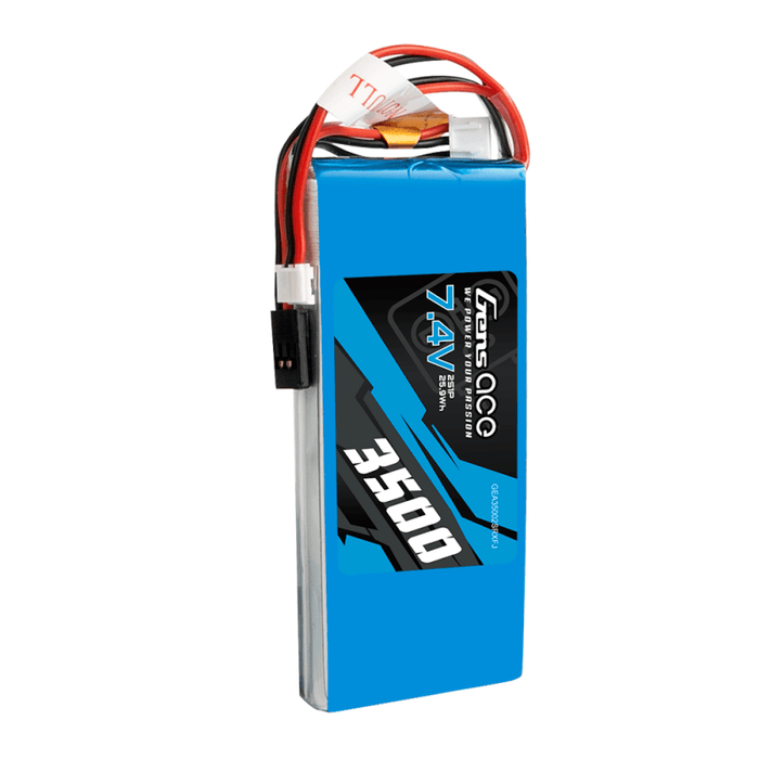 Батерия LiPo Gens Ace 3500mAh 7,4V 1C 2S1P RX/TX нова версия