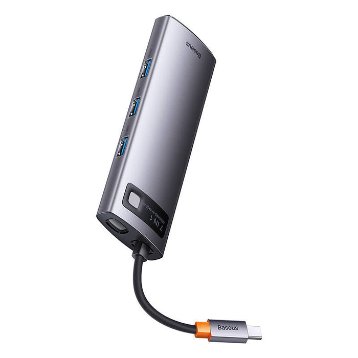 Хъб 7в1 Baseus Metal Gleam Series USB - C към 3x USB